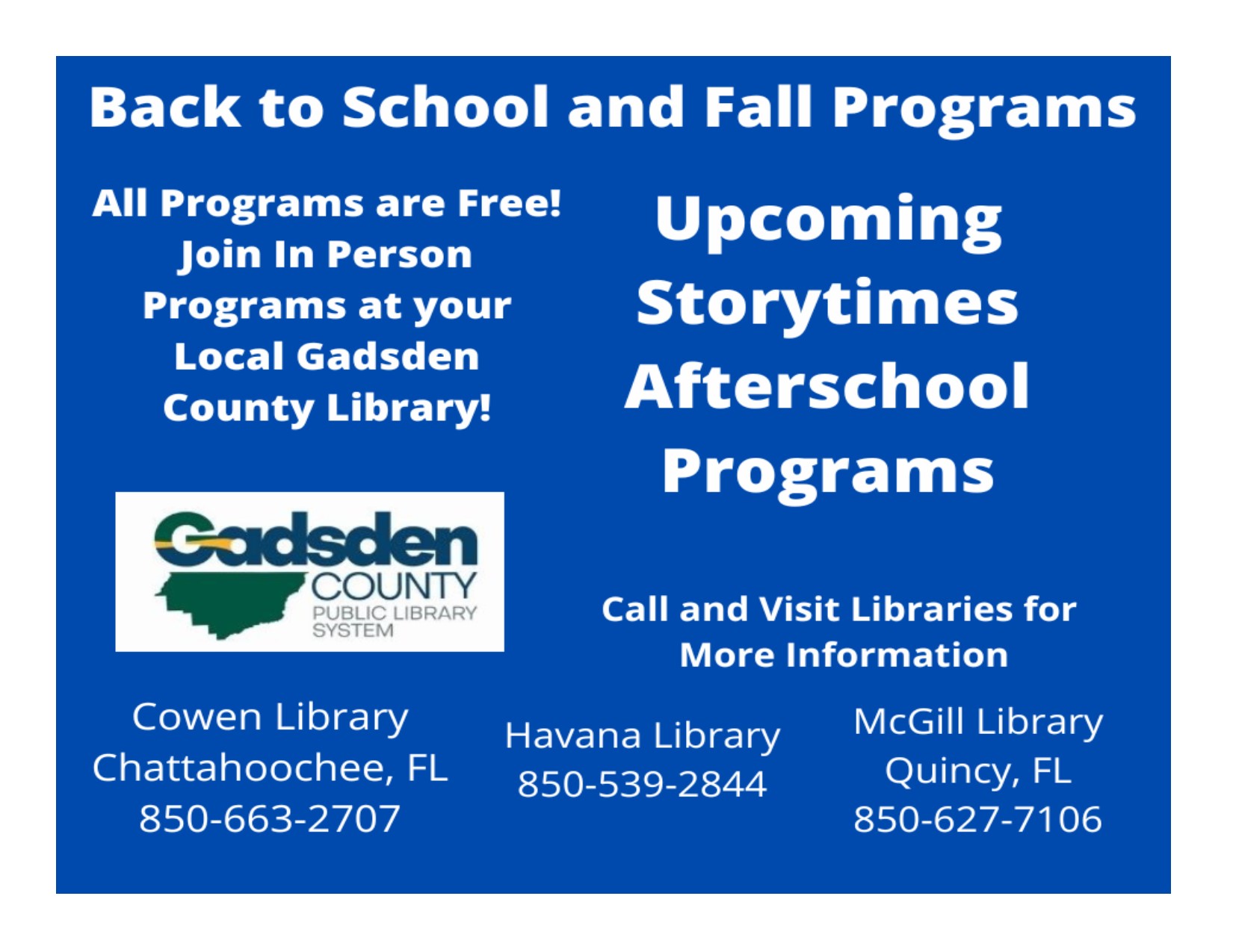 Gadsden County Public Library Home Page
